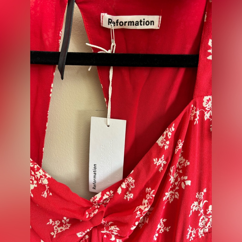 Reformation Kenni mini floral dress SIZE 10 - Picture 4 of 6